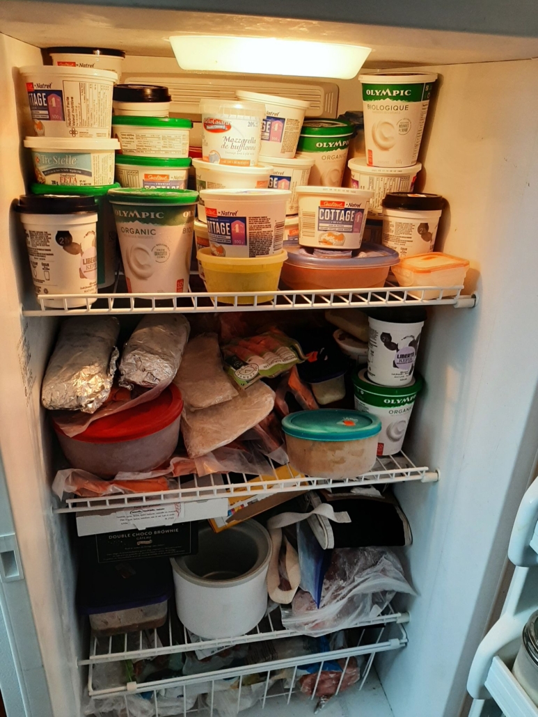 the inside of my freezer