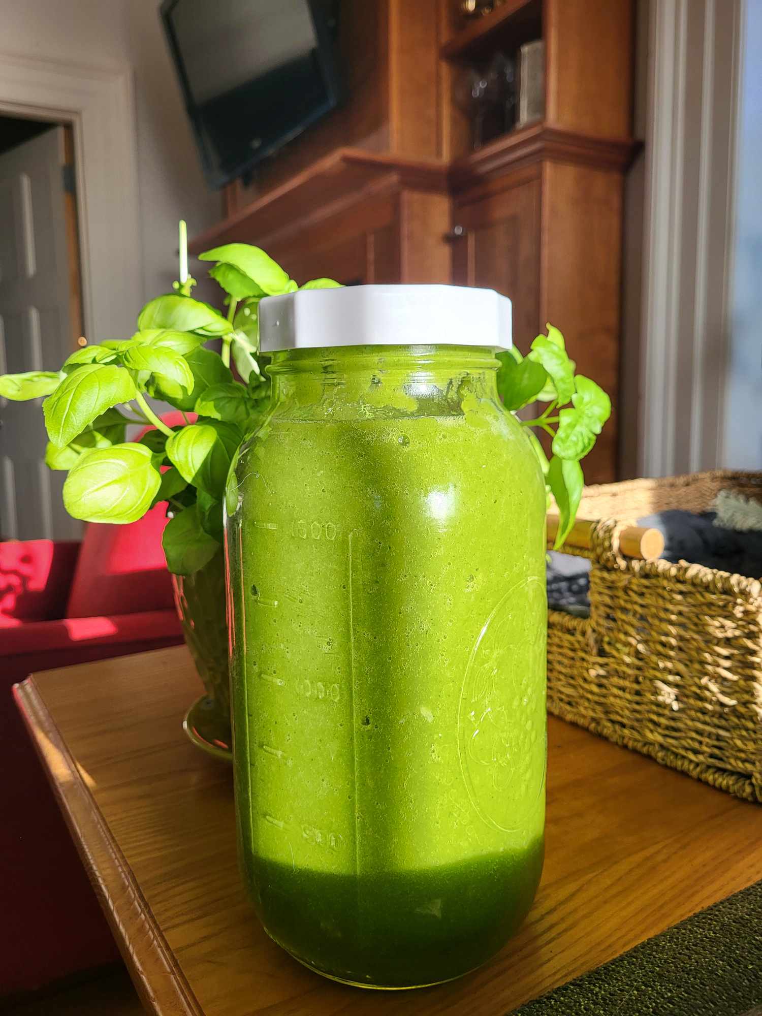 blended green juice